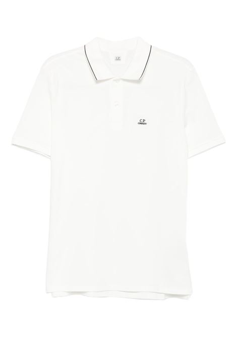 striped collar polo man white C.P. COMPANY | RCCMPL722A-005263W103